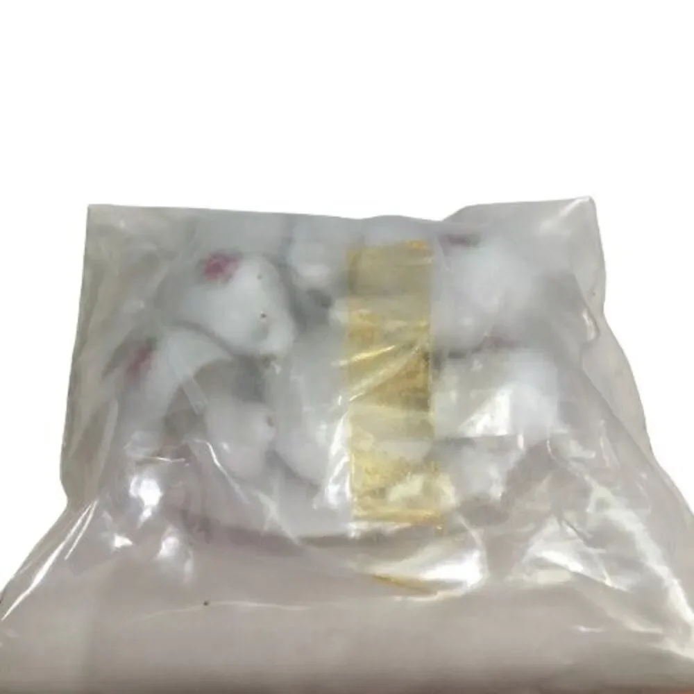 Miniature Dollhouse Tea Coffee Set Pink Rose Cups Saucers Creamer Sugar Tray New